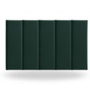 Ver imagem 1 de Kit 5 Peças Cabeceira Modular Cama Box 45x20 Solteiro Cores:verde