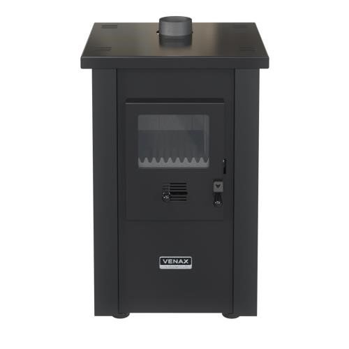 Calefator à Lenha Vulcano Dupla Combustão Preto Fosco Venax 24505