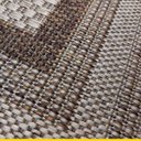 Ver imagem 3 de Tapete Retangular 133 X 190 Cm Quarto Sala Nature Eco Moldura Boucle Marrom - Clicklar