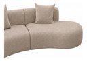 Ver imagem 5 de Sofá Modular Curvo 360cm Orgânico Virginia Bouclé Cappuccino