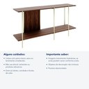 Ver imagem 6 de Aparador Sólis - Largura: 160 cm - Cor: Avelã - Metal: Dourado