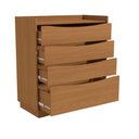Ver imagem 3 de Cômoda 3 Gavetas e 1 Gavetão 101x91x45cm:Canela