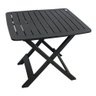 Mesa Quadrada Dobrável de Plástico Resistente Preta - 1