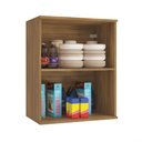 Ver imagem 4 de Armário Aéreo Celeste Kappesberg 100% Mdf 1 Porta Nogueira 60cm