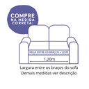 Ver imagem 2 de Capa protetora de sofá matelassê tamanho king 2 lugares 1,2 metros cor marrom