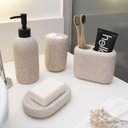 Ver imagem 7 de Porta sabonete líquido de resina oval areia - Oikos