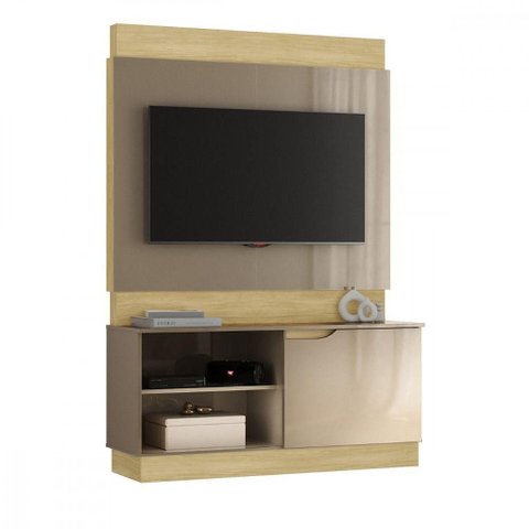 Estante Bali para Tv 50 Polegadas Flex Wood Madeirado e Reflecta