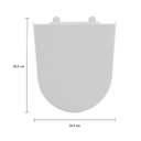 Ver imagem 3 de Assento Sanitário Termofixo Slow Close e Easy Clean Ap.236.17 Branco Deca