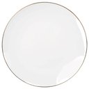 Ver imagem 2 de Jogo de Pratos 6 Pçs 27cm Raso Branco Porcelana Legacy Gold
