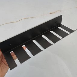Suporte Porta 6 Espetos Deslizante de Churrasco Preto com Corrediça para Móvel Schmitt - 8