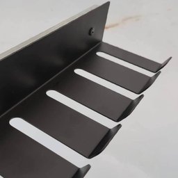 Suporte Porta 6 Espetos Deslizante de Churrasco Preto com Corrediça para Móvel Schmitt - 7
