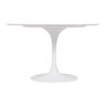 Mesa Saarinen Redonda Carrara 137cm - Base Branca - 2