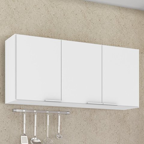 Armário de Cozinha Aéreo 120cm Pérola Z34 Branco - Mpozenato