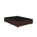 Ver imagem 1 de Cama Base Box Casal Marrom Colchão Freedom Molas Ensacadas 138x188 - Ortobom