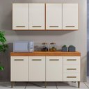 Ver imagem 2 de Cozinha Completa 7 Portas 3 Gavetas Atenas Kaiki Moveis