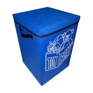 Cesto Baú Porta Brinquedos Infantil Montessoriano 34x50x34:azul