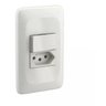 Tomada Simples + Interruptor Simples Lorenzetti Kit C/ 5und: Branco - 1