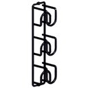 Ver imagem 1 de Suporte 3 Garrafas de Vinho para Parede Aramada Preta Adega Espumante Suporte Cube