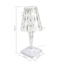 Ver imagem 3 de Luminária Abajur Cristal Led Rgb Usb com Controle Remoto