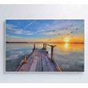 Ver imagem 7 de Quadro Nuvens na Água - 120x80 Cm - Adesivo Fotográfico