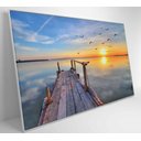 Ver imagem 4 de Quadro Nuvens na Água - 120x80 Cm - Adesivo Fotográfico