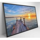 Ver imagem 3 de Quadro Nuvens na Água - 120x80 Cm - Adesivo Fotográfico