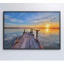 Ver imagem 6 de Quadro Nuvens na Água - 120x80 Cm - Adesivo Fotográfico