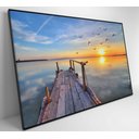 Ver imagem 5 de Quadro Nuvens na Água - 120x80 Cm - Adesivo Fotográfico