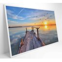 Ver imagem 2 de Quadro Nuvens na Água - 120x80 Cm - Adesivo Fotográfico