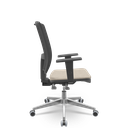 Ver imagem 2 de Cadeira Brizza Tela 3d Backplax Aluminio - Poliéster Fendi