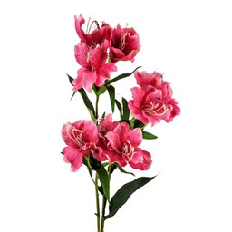 Astromelia Rosa 60x20cm Planta Artificial Flor Permanente - 1