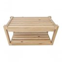 Ver imagem 3 de Kit com 2 Organizadores Vertical de Sapatos Madeira Pinus Decorativa