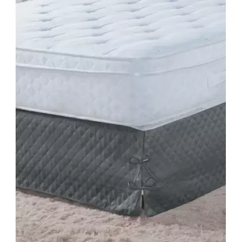 Saia Box Matelada Beatriz com Laço Casal Padrão Cinza