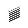 Persiana Rolo Duplo Bandô Sunny Linho 160 (l) X 160 (a) Cortina Zebra Double Vision 1,60 X 1,60 - 6