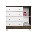 Ver imagem 7 de Quarto de Bebê Ariel 4 Portas Berço Mirelle com Colchão e Cama Babá Julia Branco Acetinado Amadeirad