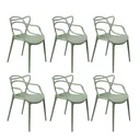Ver imagem 1 de Kit 6 Cadeiras Allegra Verde