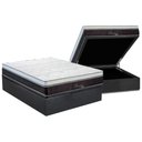 Ver imagem 1 de Cama Box Baú Casal: Colchão Molas Ensacadas Polar MasterPocket Serenatta + Base CRC Suede Gray(