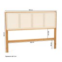 Ver imagem 3 de Cabeceira King em Madeira Maciça e Palha Natural Viena