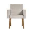 Ver imagem 5 de Kit 02 Poltronas Decorativa Sala Oferta - Balaqui Decor Cor:bege