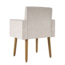 Ver imagem 6 de Kit 02 Poltronas Decorativa Sala Oferta - Balaqui Decor Cor:bege