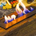 Ver imagem 4 de Lareira Ecológica Dormente Com Queimador Em Ferro E Manta Cerâmica - 1M X 25 CM - Kohala Master