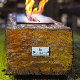 Lareira Ecológica Dormente Com Queimador Em Ferro E Manta Cerâmica - 1M X 25 CM - Kohala Master - 8