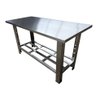 Mesa De Manuseamento Toda Inox 1,90x0,70 Baronesa Mod. Ch. Dobrada - 1