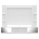 Ver imagem 7 de Estante Com Suporte Tv 65" Portas C/ Espelho Oslo Multimóveis V3382 Branca/Preta Branco/Preto