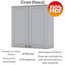 Ver mais imagens de Cozinha Modulada 7 Pecas 280 Cm Ce791 Americana Cinza Calcare Henn