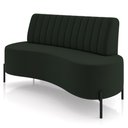 Ver imagem 6 de Sofá Chaise 2 Lugares Sala Living 135cm Pés Industrial Cayman K01 Veludo Verde - Lyam Decor