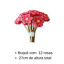 Ver imagem 2 de Buquê de de Rosas Artesanal de Madeira:rosa