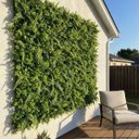 Ver imagem 5 de 11 Painéis Muro Verde Artificial Samambaia Eucalipto com Folhagem Densa Realista Planta Permanente