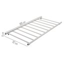 Ver imagem 4 de Cama Solteiro 100% Aço e Auxiliar Estilo Industrial:branco