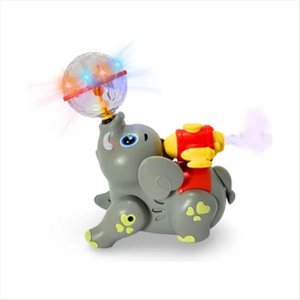 Elefante Interativo Infantil com Luzes, Sons, Spray e Movimento 360°